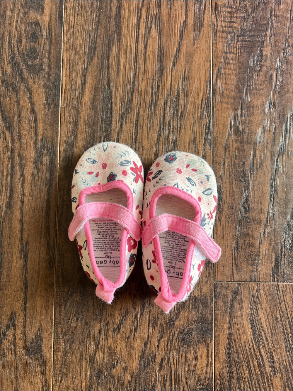 Pink Floral Baby Gear Baby Shoes